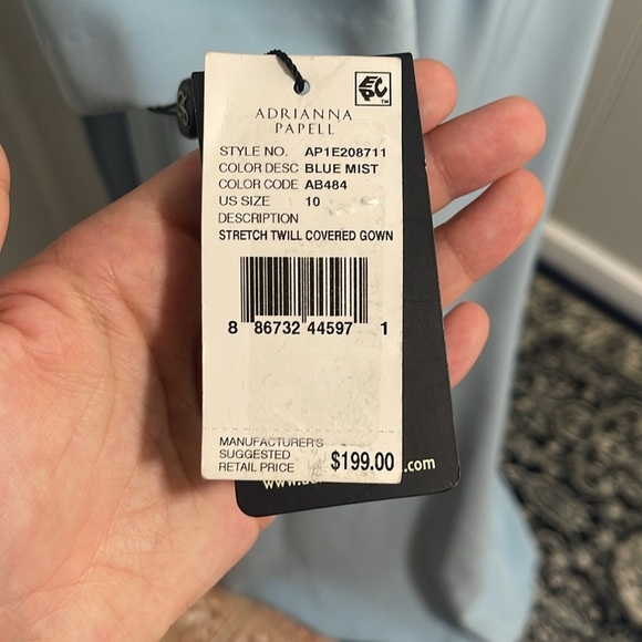 Adrianna Papell maxi dress size 10 - Picture 7 of 8